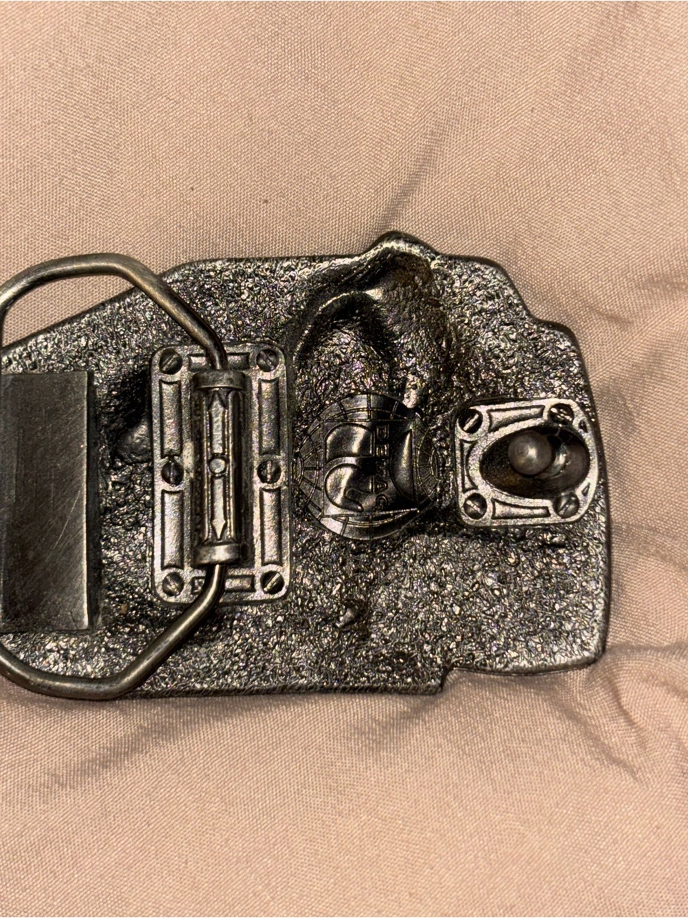 New Demag Front Power Shovel Excavator Mining Mine 1980s NOS Vintage Belt Buckle - Picture 4 of 4